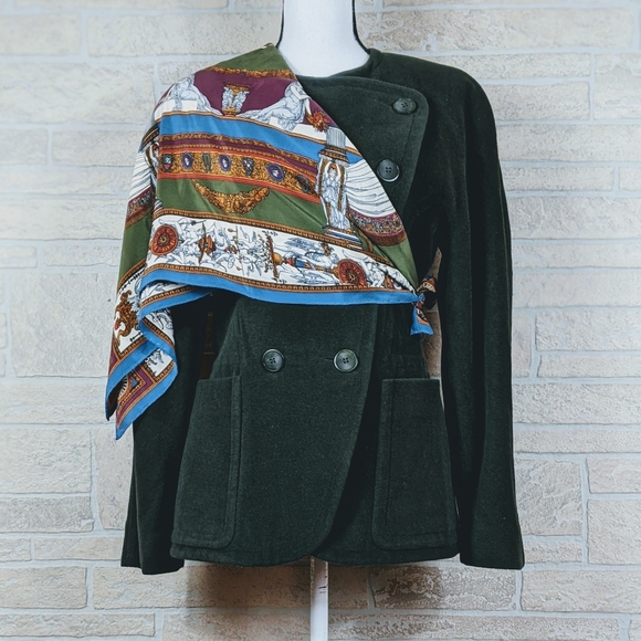 ESCADA Angora Cashgora Wool Double Breasted Coat - Picture 5 of 11